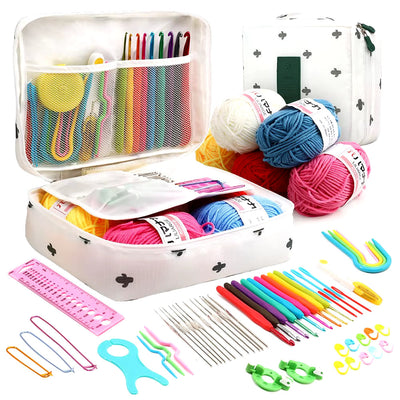 Beginner Crochet Kits & Vibrant Storage – Ideal for Crafting Journeys