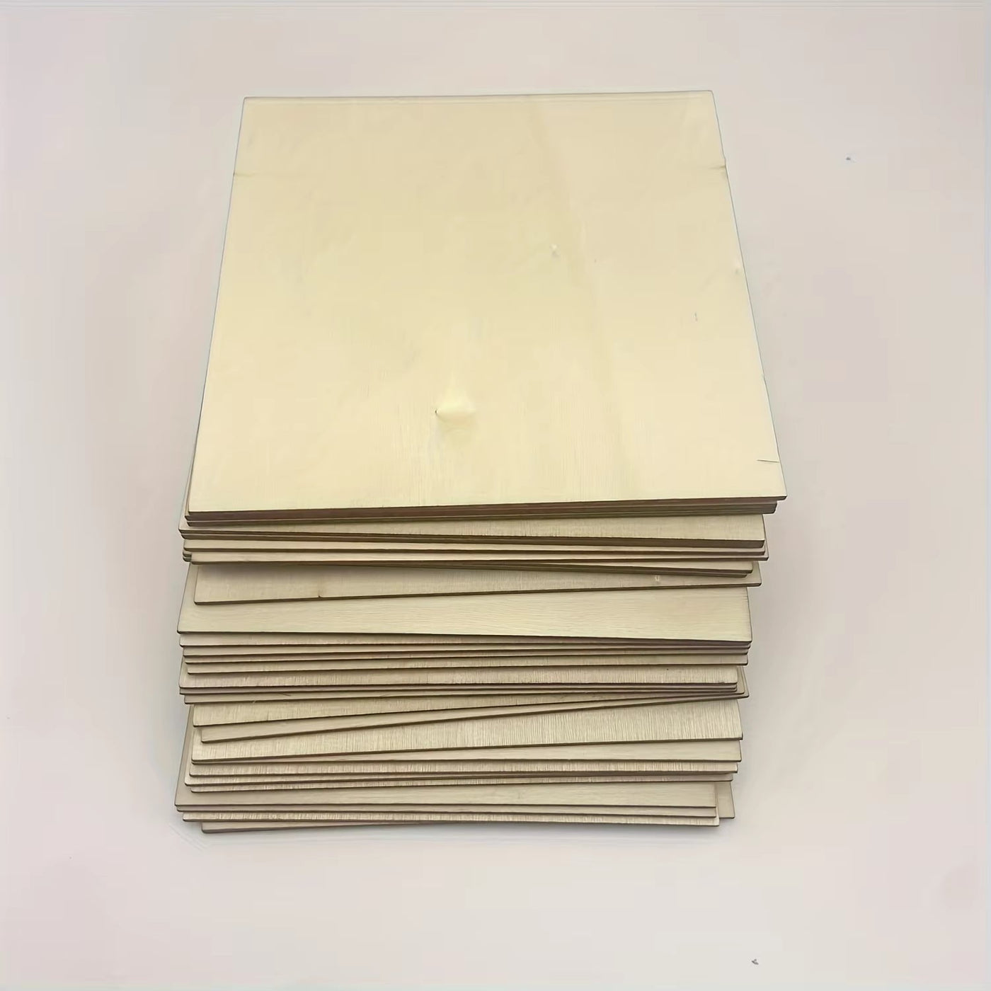 Set of 10 Blank 4x4 Inch Wood Squares for Crafting