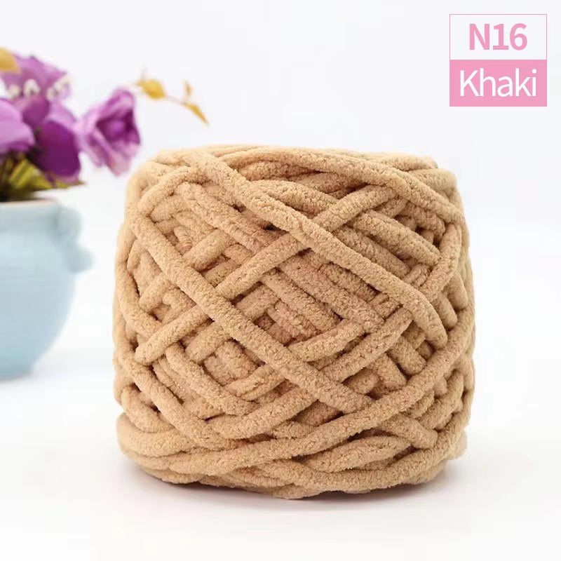 Luxury Jumbo Polyester Knitting Yarn for Throws and Pillows – Chunky Blanket Yarn (100G/1 Ball) - Crafting Essentials Plus