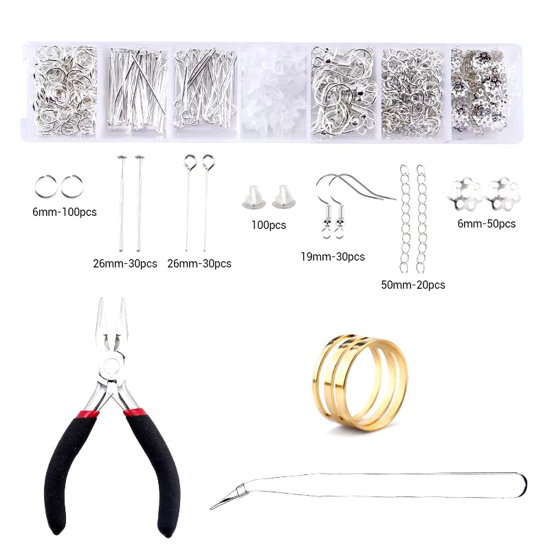 DIY jewelry supplies kit with copper wire