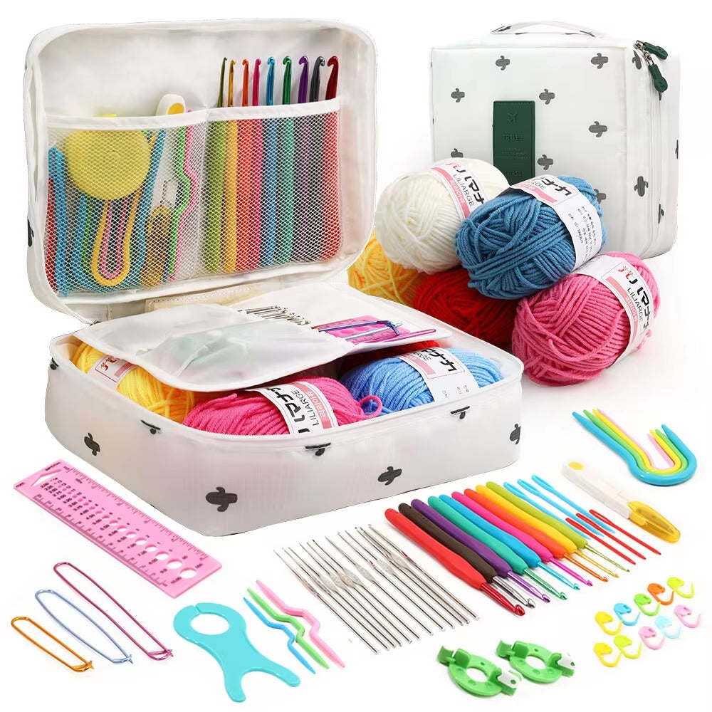 Beginner Crochet Kits & Vibrant Storage – Ideal for Crafting Journeys