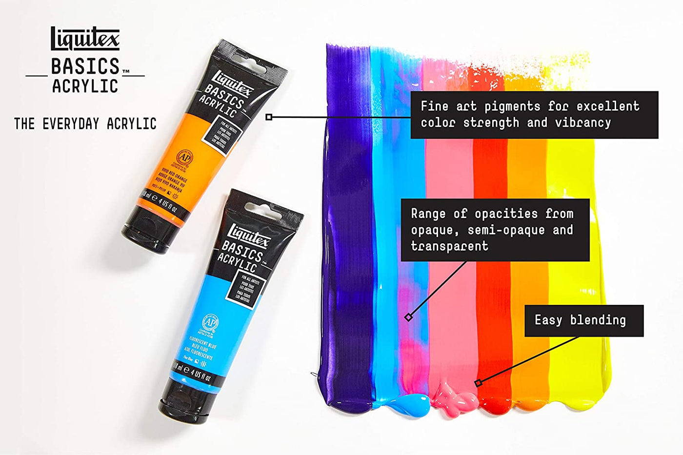 Acrylic paint set for beginners and professionals