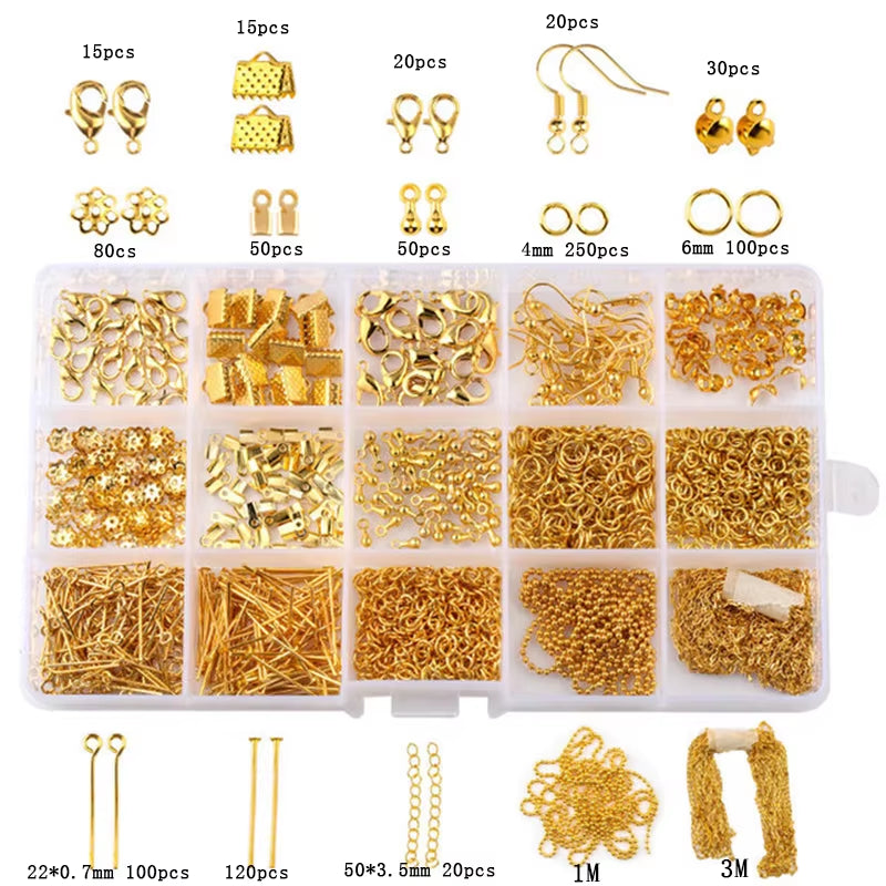 DIY jewelry supplies kit with copper wire