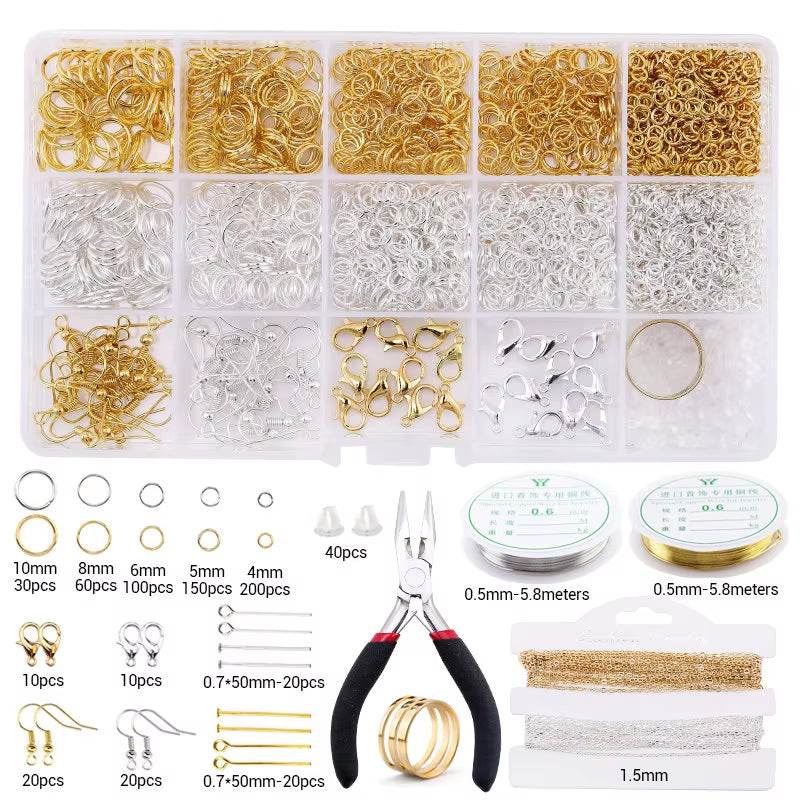 DIY jewelry supplies kit with copper wire