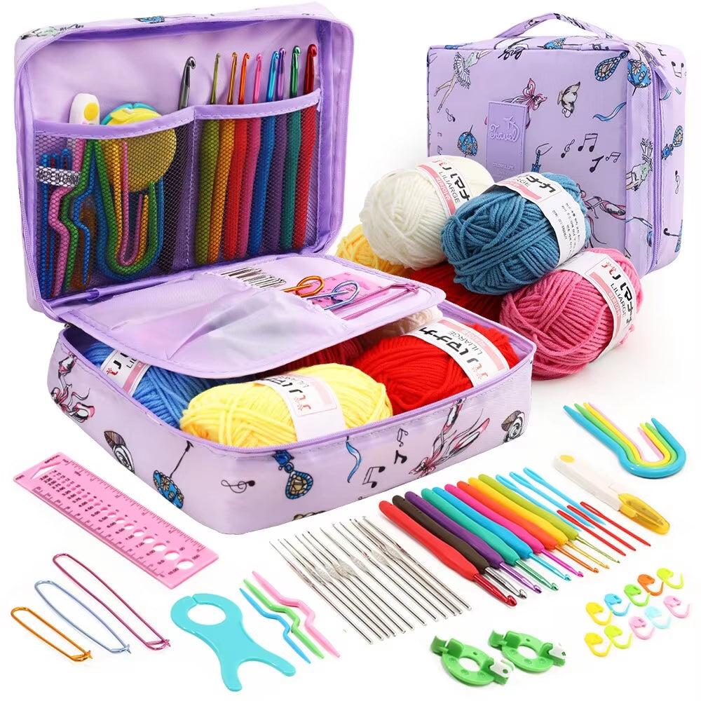 Beginner Crochet Kits & Vibrant Storage – Ideal for Crafting Journeys