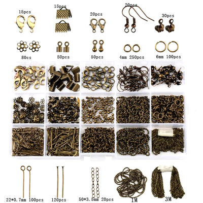 DIY jewelry supplies kit with copper wire