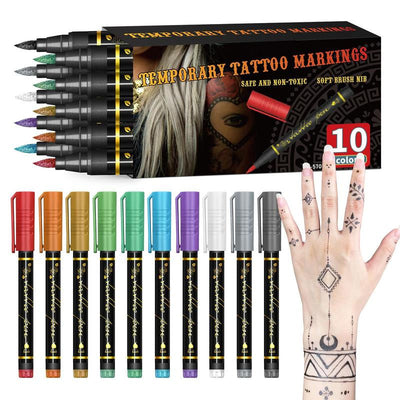 Waterproof body paint markers for drawing