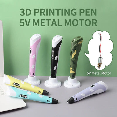 3D Printing Pen for DIY Camouflage Projects – LCD Screen & PLA Compatible