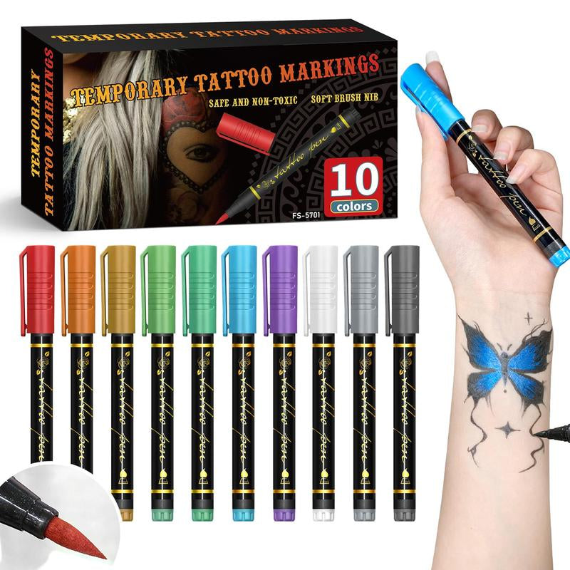 Waterproof body paint markers for drawing