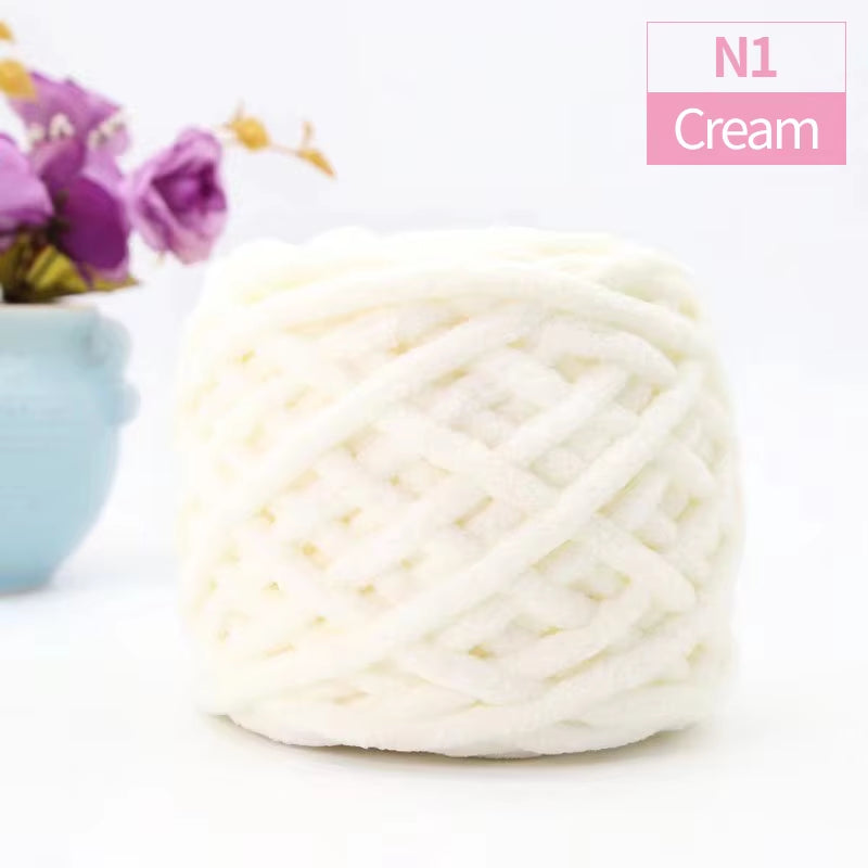 Luxury Jumbo Polyester Knitting Yarn for Throws and Pillows – Chunky Blanket Yarn (100G/1 Ball) - Crafting Essentials Plus