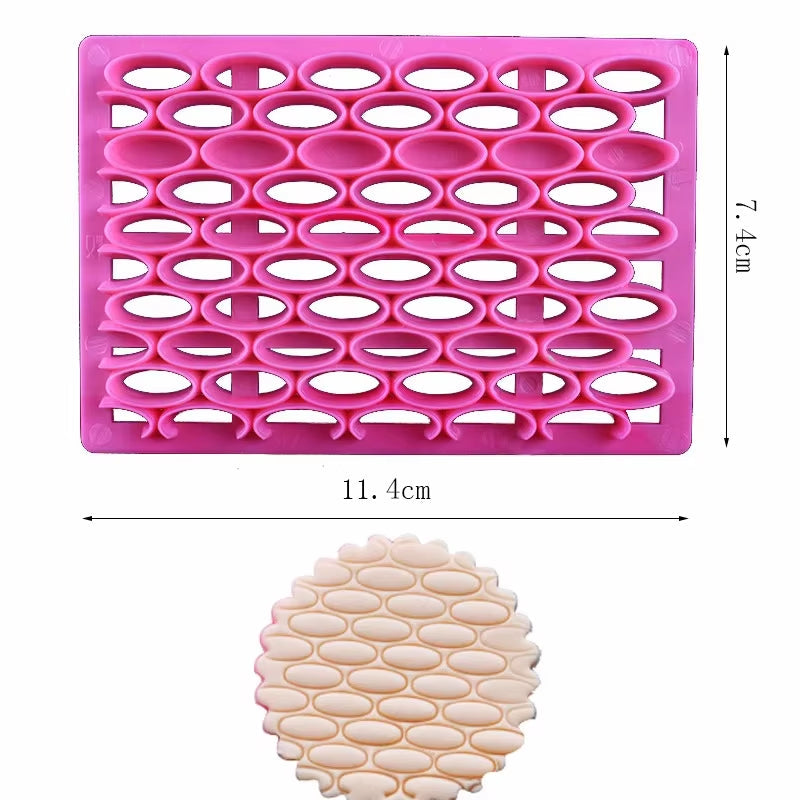 Professional Plastic Polymer Clay Stamp Tools for Pottery Embossing - Floral and Diamond Pattern Molds for DIY Texture Sculpture - Crafting Essentials Plus