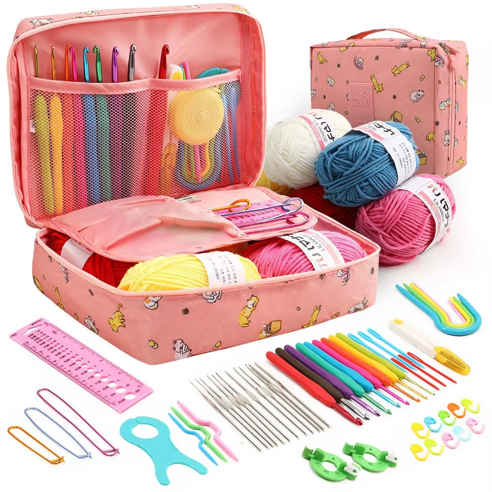 Beginner Crochet Kits & Vibrant Storage – Ideal for Crafting Journeys