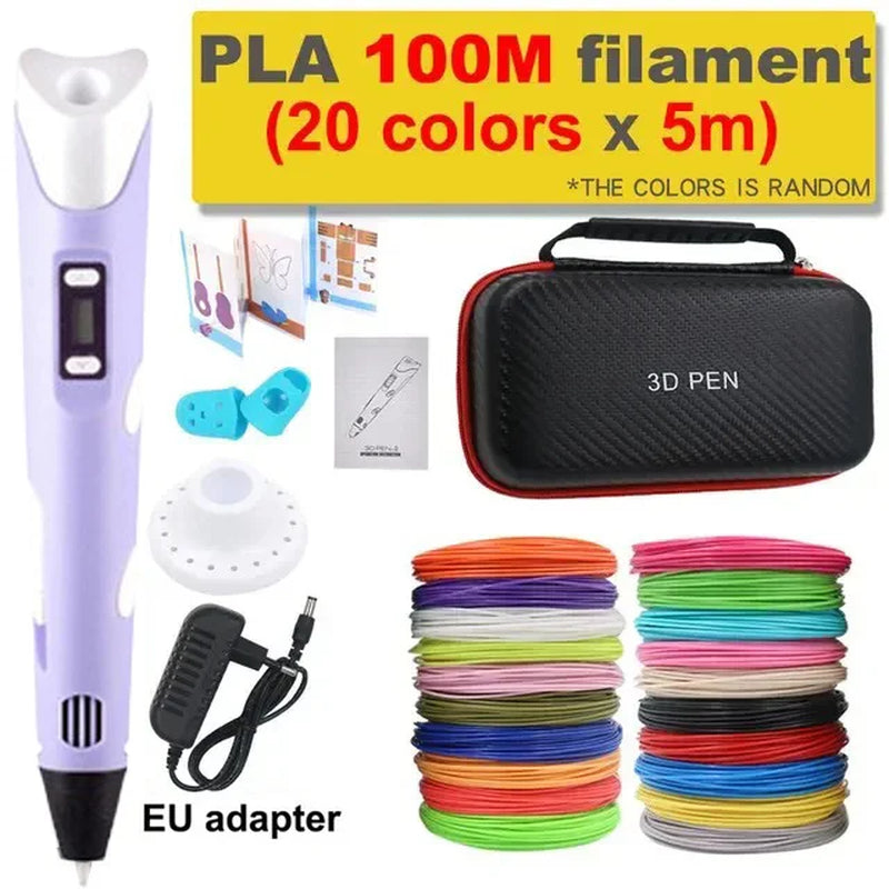 3D Printing Pen for DIY Camouflage Projects – LCD Screen & PLA Compatible