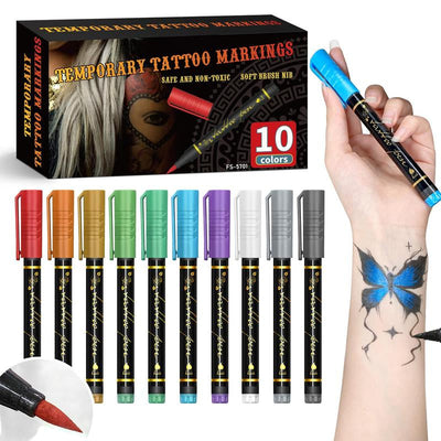 Waterproof body paint markers for drawing